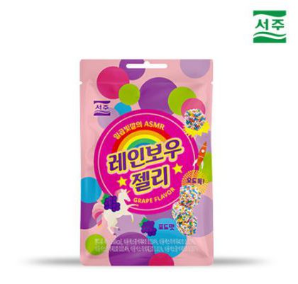 【SEOJU】レインボーグミーレインボーゼリー　ぶどう味・１個
